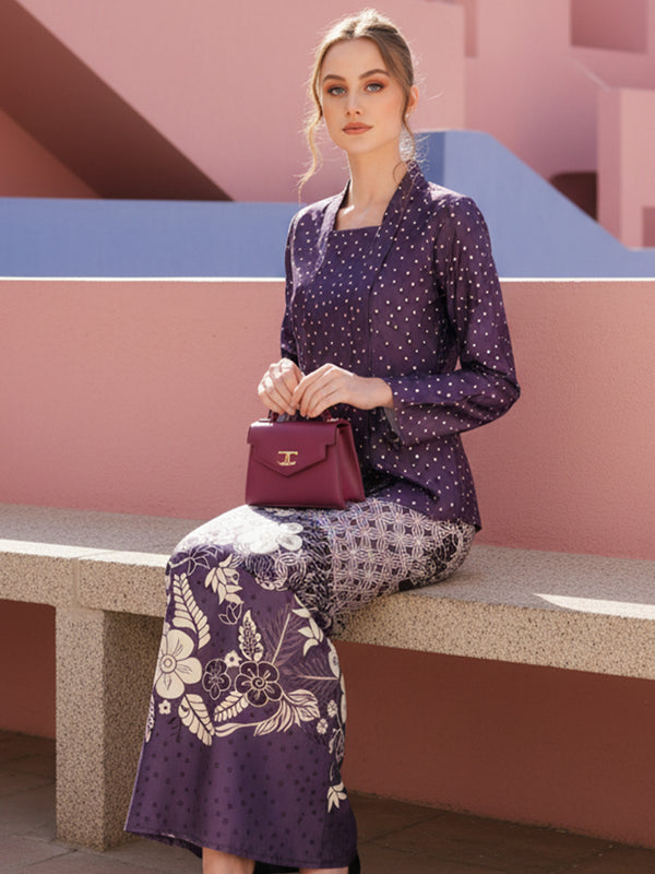 BAJU KEBAYA SADHANA (DARK PURPLE)
